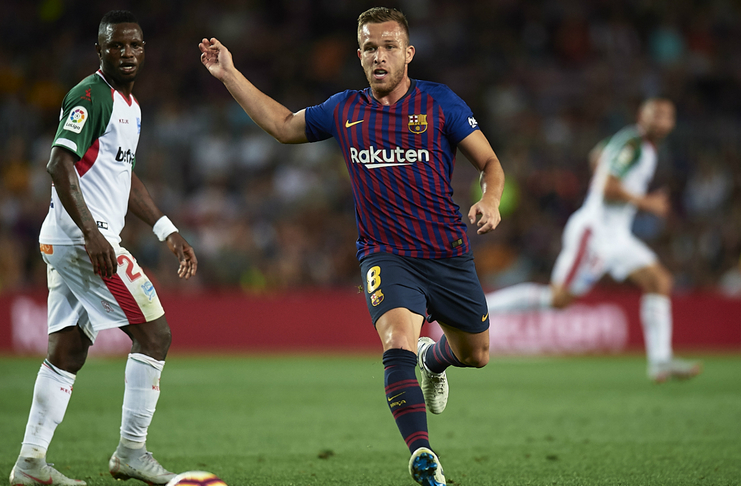 Arthur Melo Absen saat Barcelona Melawat ke Markas Real Madrid