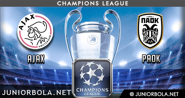 Prediksi Ajax vs PAOK 14 Agustus 2019